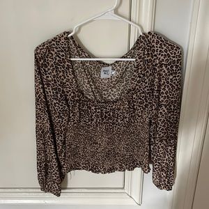 Princess Polly Cheetah long sleeve top